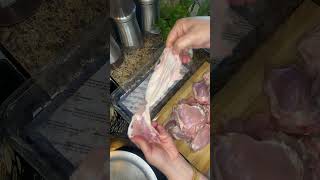 How to remove chicken thighs skin#heathylifesytle #food #shorts_