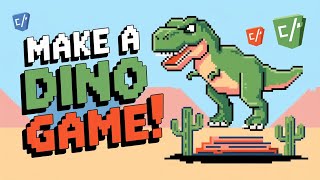 "Create a Jumping Dino Game with HTML, CSS & JavaScript | Fun Coding Project"