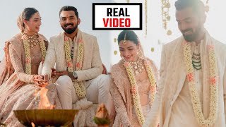 KL Rahul and Athiya Shetty 1st Video After Wedding || KL Rahul Marriage video || KL Rahul Full video