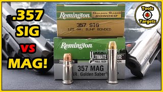 Saber Showdown!...Remington Golden Saber .357 Sig vs Magnum Self-Defense AMMO Test!
