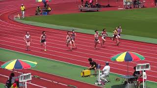 2018京都府高校総体陸上　3年女子100m決勝