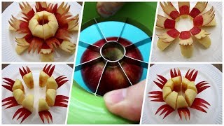 Simple Fruit Carving Ideas | Fruit Carving Apple Step By Step