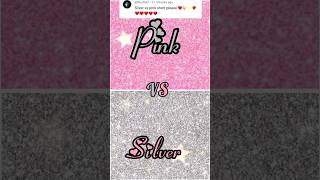 sliver vs pink colour|| challenge heels, pens, etc 💓#shorts