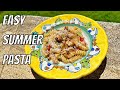 Easy Summer Pasta - Guanciale, Zucchini and its Flowers