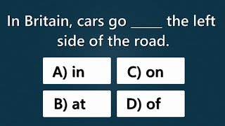 UPPER-INTERMEDIATE PREPOSITIONS QUIZ