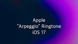 Apple “Arpeggio” Ringtone