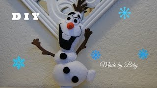 DIY -  Frozen Olaf en fieltro  manualidades