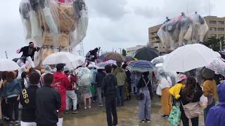 鉢合わせ！？新居浜太鼓祭り【平成29年10月17日河川敷公園】