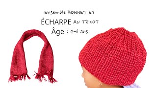 BONNET ENFANT À TRICOTER DE 4 à 6 ans