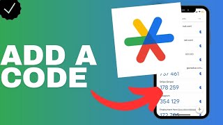 How to add a code in the Google authenticator app?
