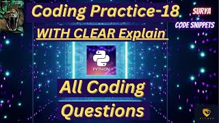 Coding practice-18 | coding Questions | CCBP | NxtWave | #python #code|#nxtwave #idp @YouTube 