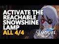 Activate the reachable Snowshine Lamp Honkai Star Rail