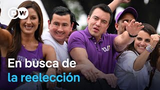 Daniel Noboa parte como favorito para ganar la primera vuelta y ser reelegido presidente en Ecuador.