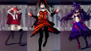 【MMD】 ヒアソビ 琴里 十香 狂三