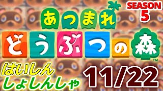 【配信初心者の】あつまれどうぶつの森「11/22」～モニターの外箱がデカ過ぎる捨てるわけにもいかんし困った他の空箱もいっぱいだし～【SEASON 5】