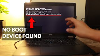 How to fix "No boot device found. Press any key to reboot the machine."