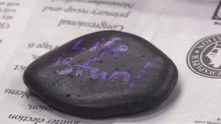 Kindness Rocks at the Naperville Public Library