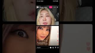 230816 soooo_you 소유 , xhyolynx 효린 Instagram live