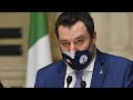 Salvini sieht Prozess entspannt entgegen: 