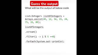 Java interview questions #shorts #youtubeshorts #java8 #java