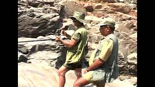 Fishing at Mekedatu gorge on the Cauvery