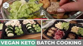 Batch Cooking Vegan Keto Meal Prep for a busy Week