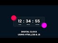 How To Create Digital Clock Using HTML CSS & JavaScript | Display Time Using JavaScript