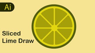 Draw a Flat Design Sliced Lime in Adobe Illustrator (Step by Step)