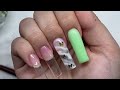 EASY SPRING POLYGEL NAILS🦋 BEGINNER FRIENDLY NAILS! HOW TO MARBLE & OMBRE  Nail Tutorial