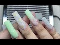 EASY SPRING POLYGEL NAILS🦋 BEGINNER FRIENDLY NAILS! HOW TO MARBLE & OMBRE  Nail Tutorial