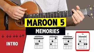 Maroon 5 - Memories // Easy Guitar Tutorial (CHORDS)