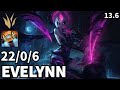 Evelynn Jungle vs Zac - EUW Challenger | Patch 13.6