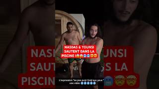 NASDAS \u0026 TOUNSI SAUTENT DANS LA PISCINE !😱🥶 #nasdas #tounsi #piscine #drole #teamnasdas #shorts