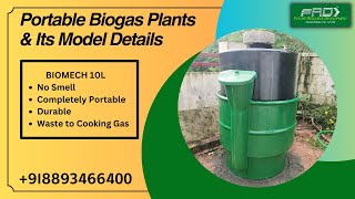 Portable Biogas Plant - BIOMECH 10L Model | Its Uses \u0026 Features | Waste to Energy | Waste Management