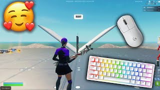 Chill ASMR🤩 1v1 BUILD FIGHT 🏆Satisfying Fortnite Keyboard Sounds