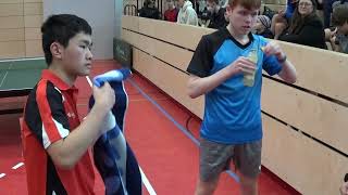 Itagaki Krebs vs Faltermeier 111 Schoenweiss  20220326  Table Tennis Bayerische Jugendm  Thannhausen