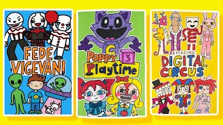 HAZ UN LIBRO PARA JUGAR - Poppy playtime 4, Amazing digital circus y fede vigevani  + SORTEO