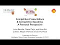 John Bandler et al. - Competitive Presentations & Competitive Speaking: A Personal Perspective