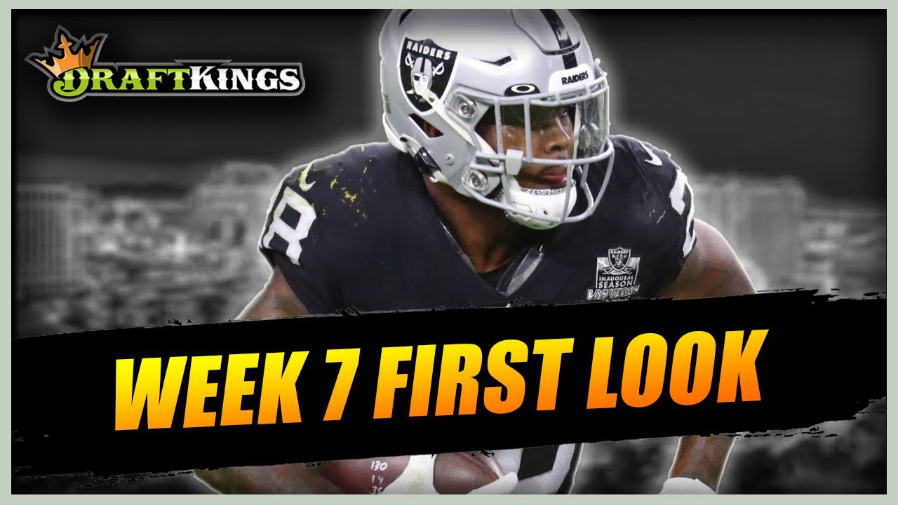 DRAFTKINGS NFL WEEK 7 FIRST LOOK: Top DraftKings Picks For Week 7 - YouTube