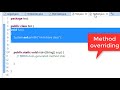 63. Method overriding in java