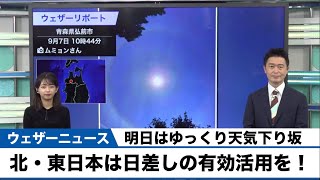 動画解説　北・東日本は日差しの有効活用を　明日はゆっくり天気下り坂