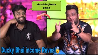 Ducky bhai Youtube sa Kitnay paisa kamaty hy| ducky bhai income reveal😨|
