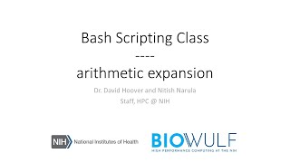 Bash Scripting Class: Arithmetic Expansion