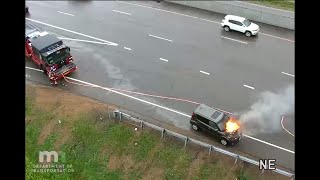 Car Fire at MN-13 and Cedar Ave in Eagan, Minnesota - June 15, 2022