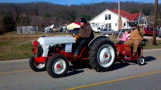 Christmas Parade 2011   Antique Tractor, Monroe Fire Dept