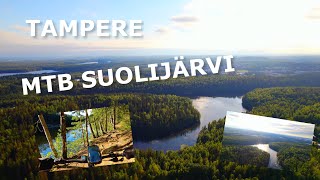 MTB in Tampere, Suolijärvi nature trail, Hervanta, Finland