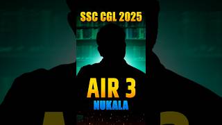 🎉 AIR 3 Nukala Ramcharan | SSC CGL 2025 Topper | SSC CGL 2025 Result Out #ssccgl2025 #ssccgltopper