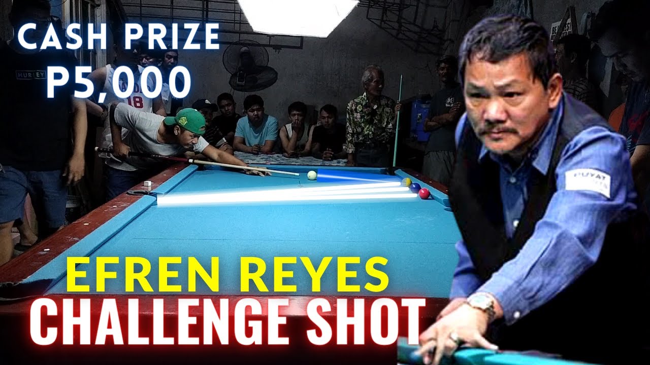 Efren Reyes Challenge Shot Tournament Elimination Round Youtube