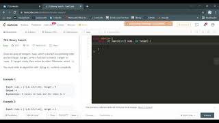 704. Binary Search Leatcode JAVA detail solution in Hindi with concept