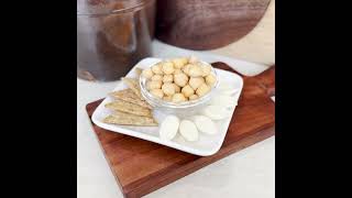 Simple Snacks...Triscuit Crackers, Reduced Fat Cheese and Garbanzo Beans